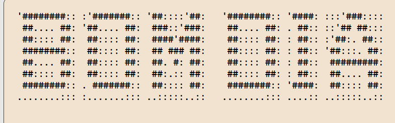 Texto em arte ASCII com fonte Banner3-D