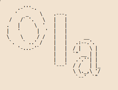 Texto em arte ASCII com fonte Crazy