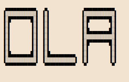 Texto em arte ASCII com fonte Electronic