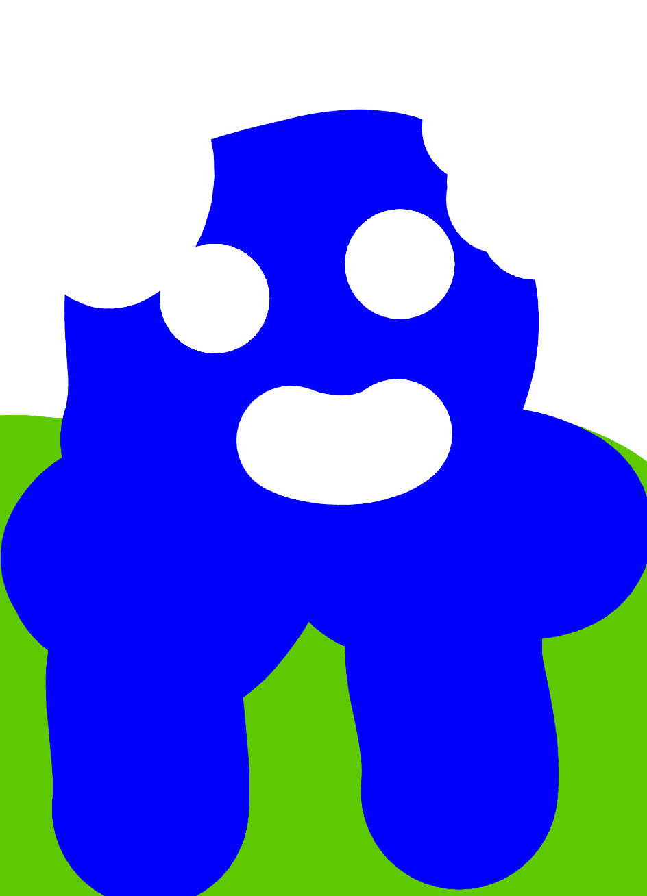 Imagem de uma pessoa azul com fones de ouvido